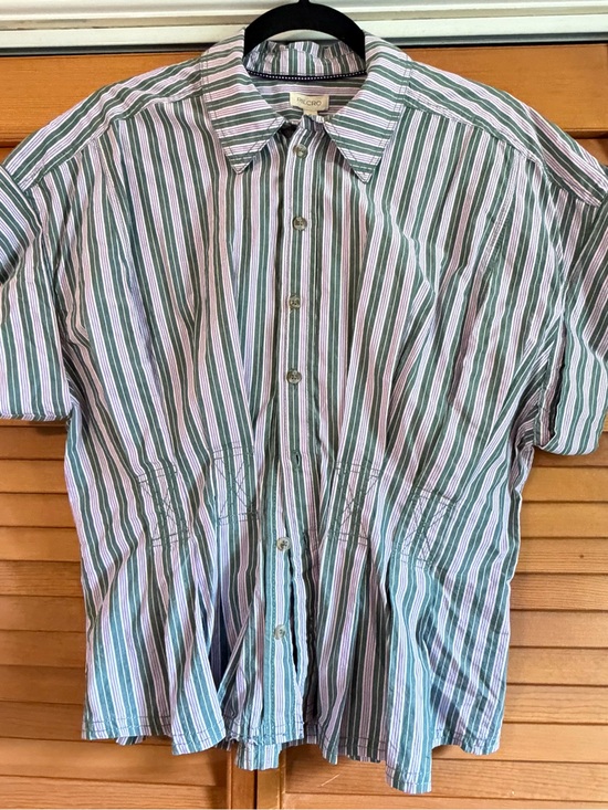 Pilcro Tops - Pilcro Anthropologie Striped Cinched Waist Button Down Top S